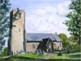 10  Margeret Crouch  Mathon Churchyard  Watercolour